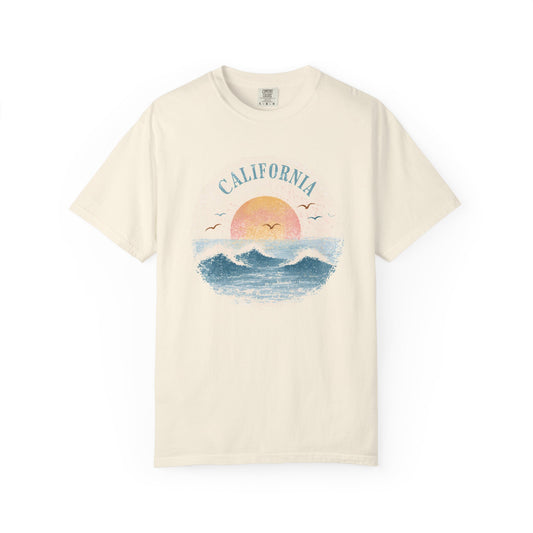 California Sunset Waves T-Shirt