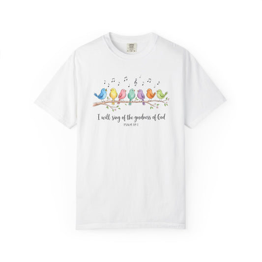 Christian Bird Choir Shirt | Psalm 89:1 Faith Tee