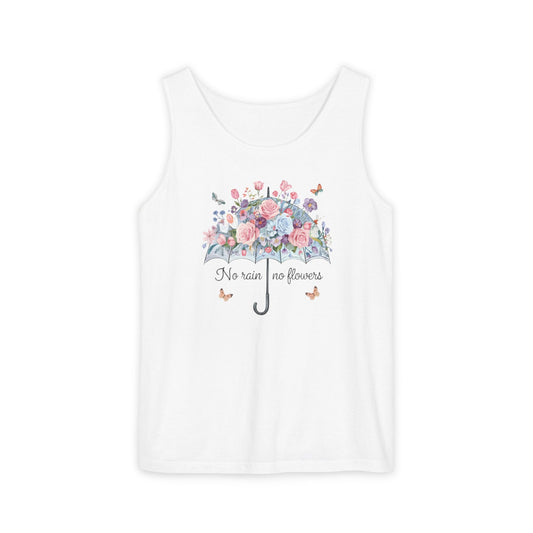 No Rain No Flowers Floral Tank Top