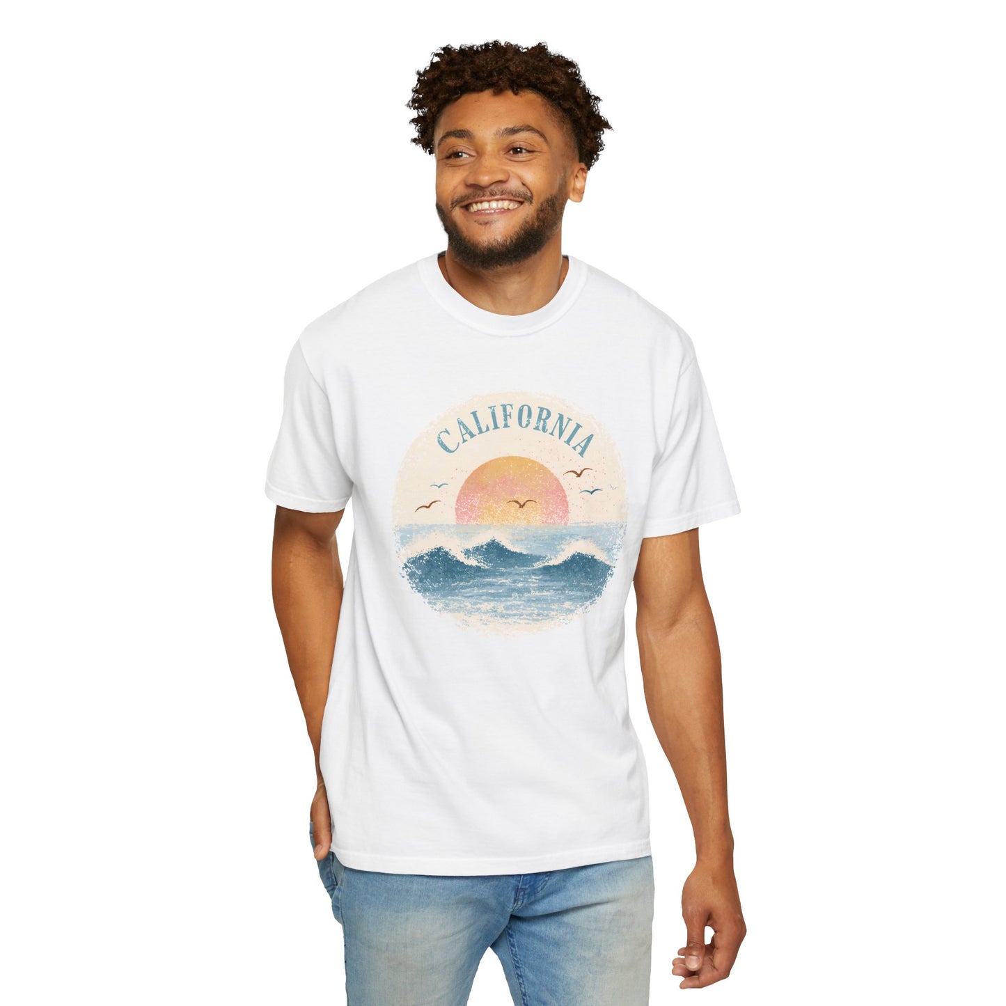 California Sunset Waves T-Shirt
