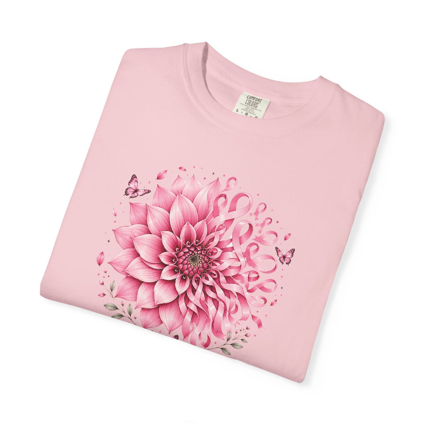 Floral Dahlia T-Shirt — Pink Watercolor Flower Tee