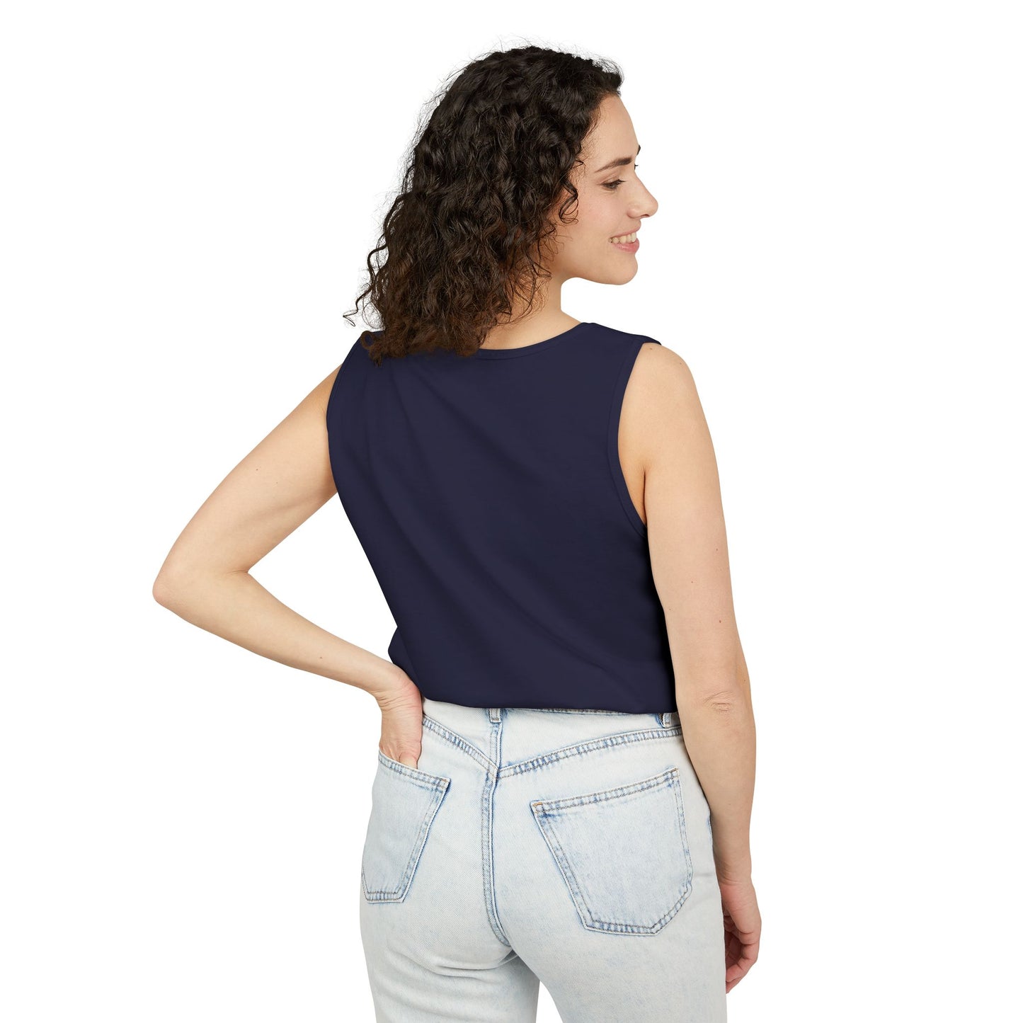 Butterfly Woman Tank Top — "Strong Brave Unique" Inspirational Graphic Tank