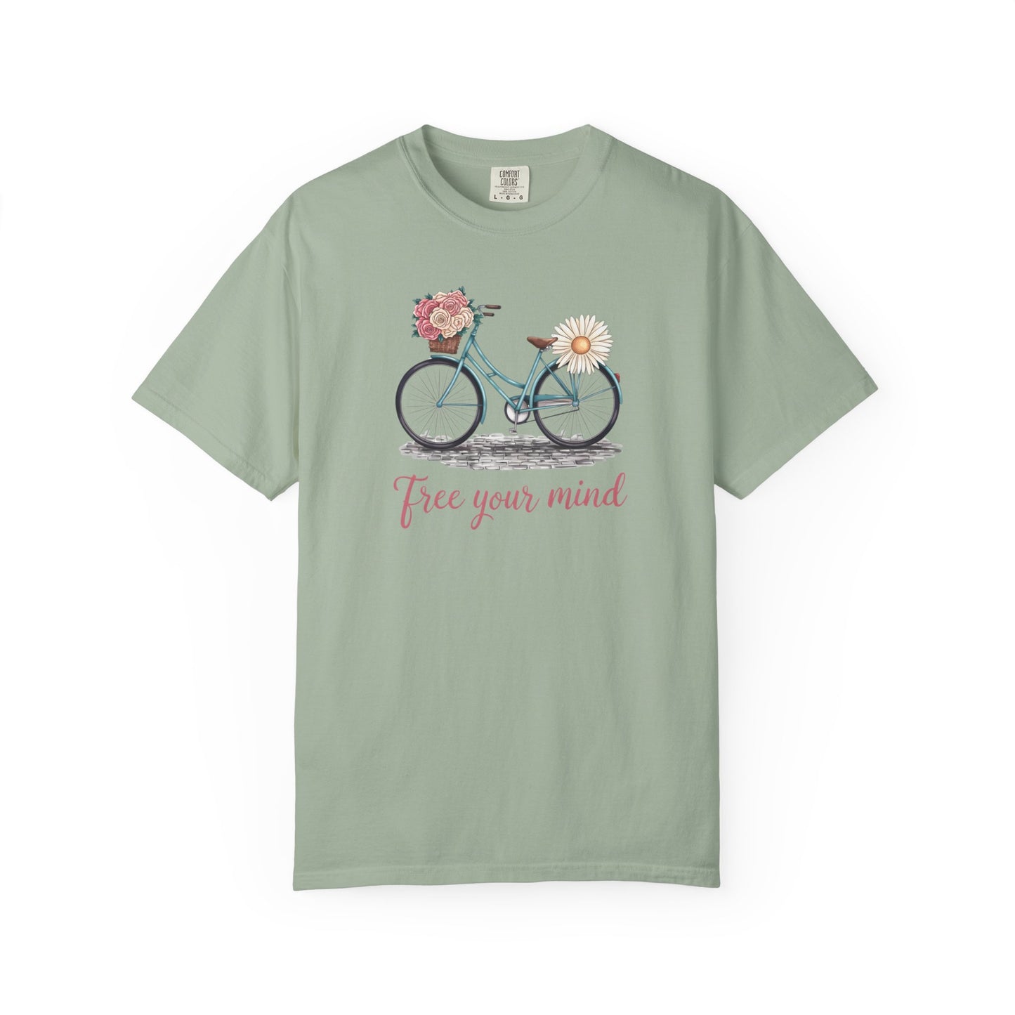 Free Your Mind Floral Bike Tee
