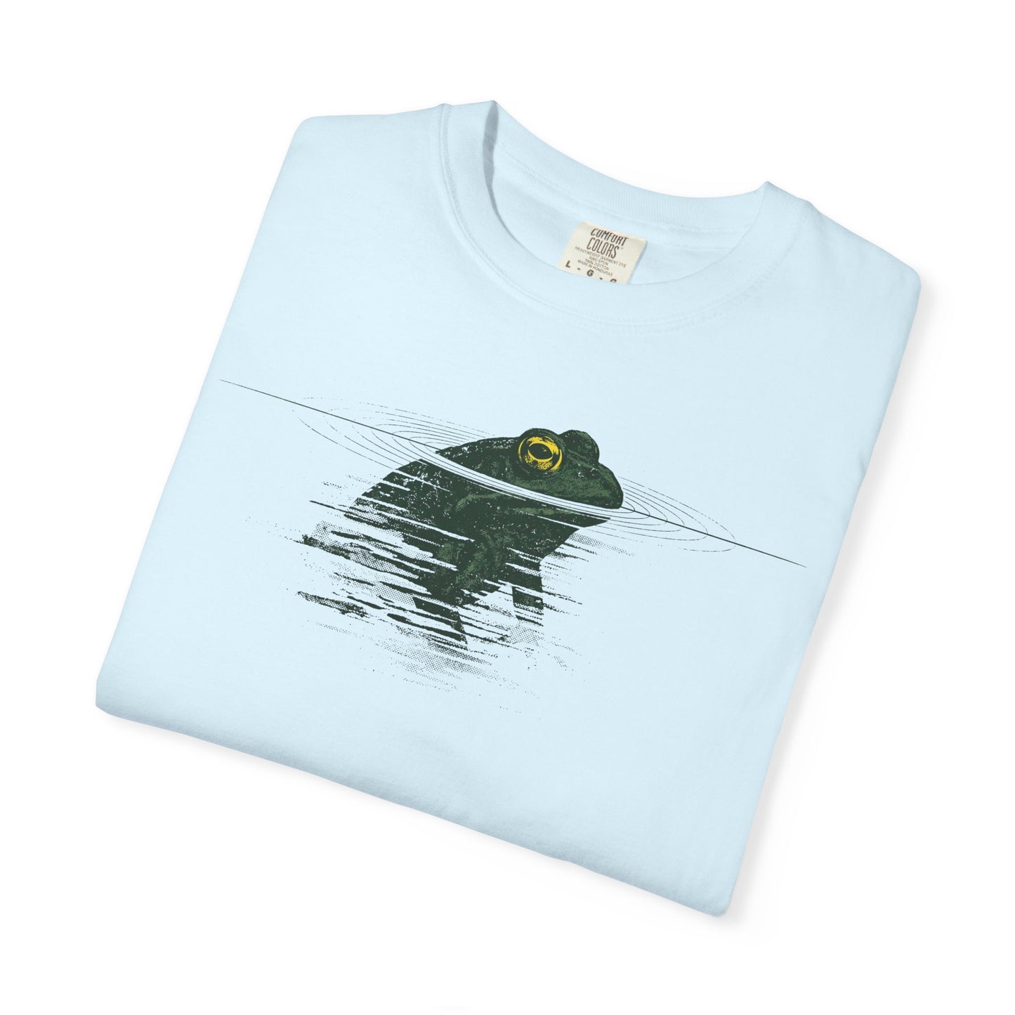 Frog Reflection T-Shirt — Minimal Pond Graphic Tee