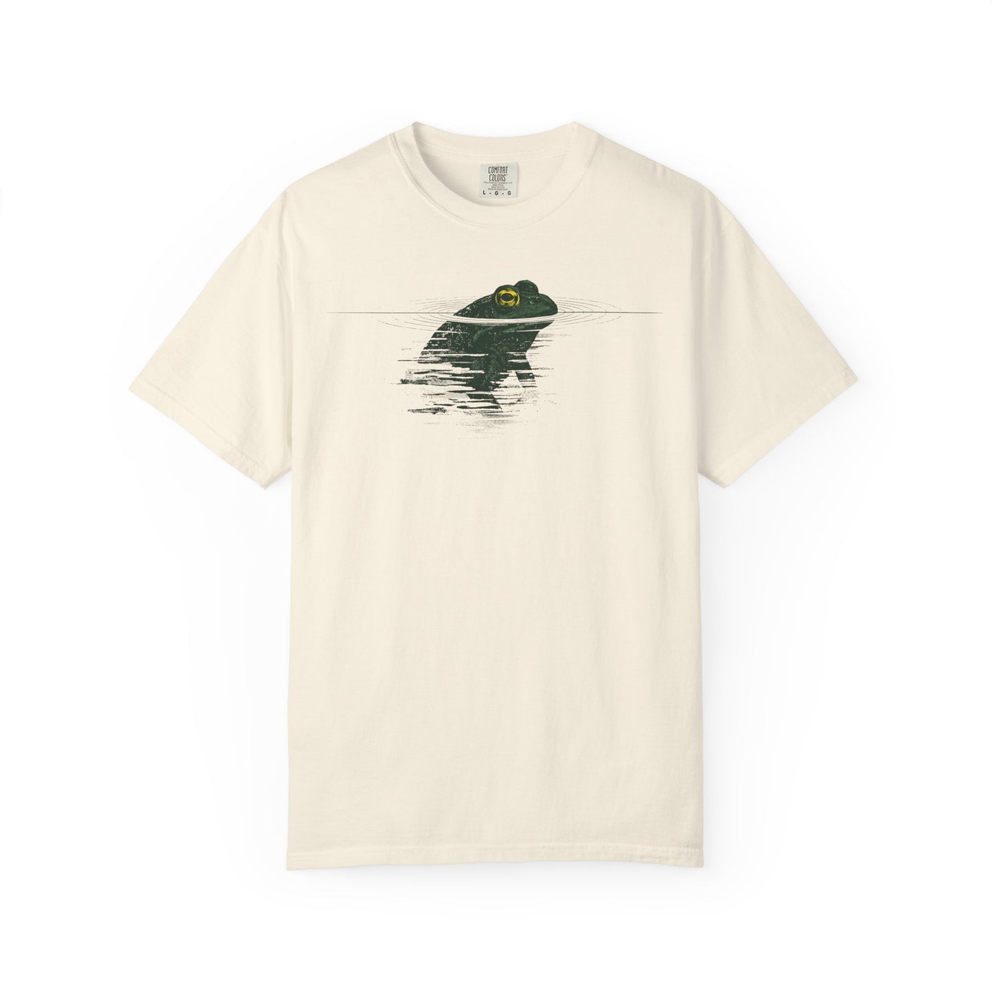 Frog Reflection T-Shirt — Minimal Pond Graphic Tee