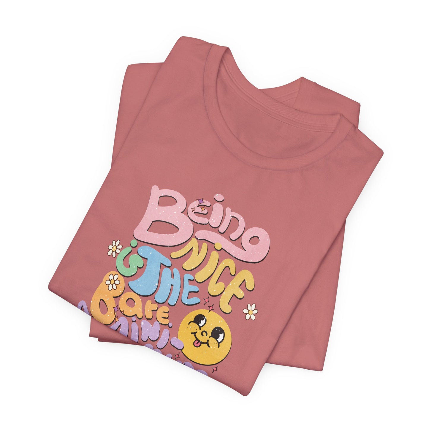 Being Nice Is The Bare Minimum Retro Graphic Tee