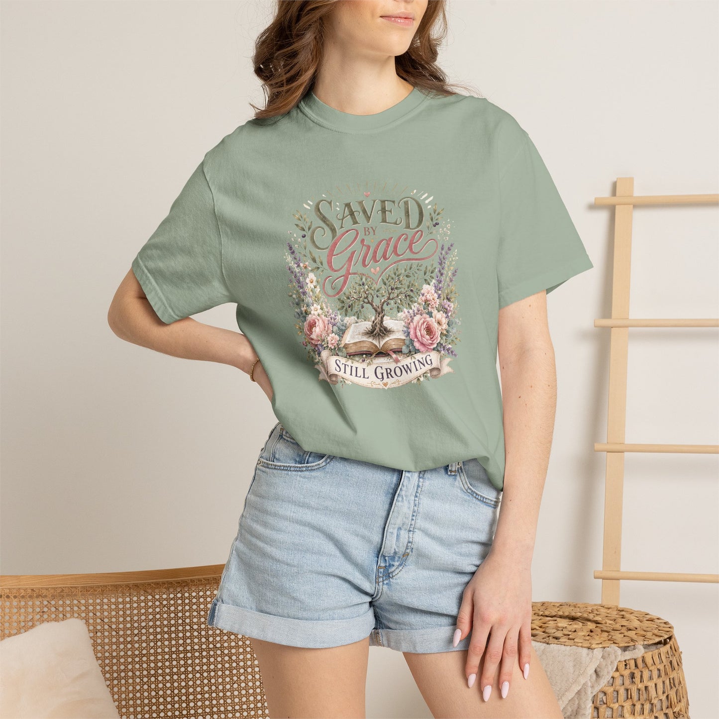 Saved by Grace, Still Growing Tee