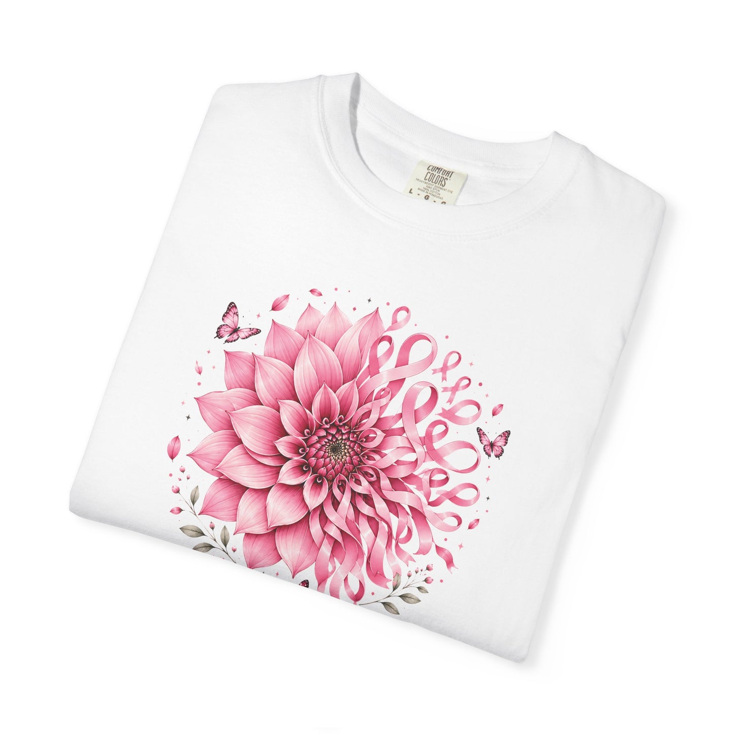 Floral Dahlia T-Shirt — Pink Watercolor Flower Tee