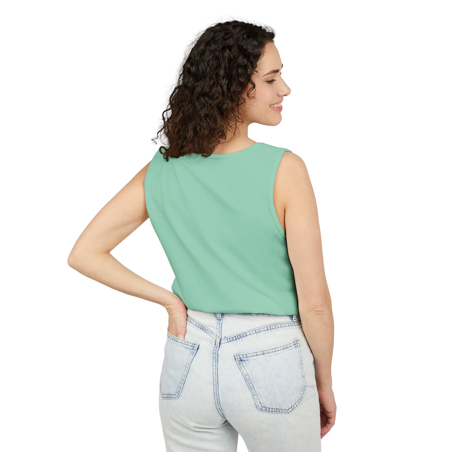 Butterfly Woman Tank Top — "Strong Brave Unique" Inspirational Graphic Tank