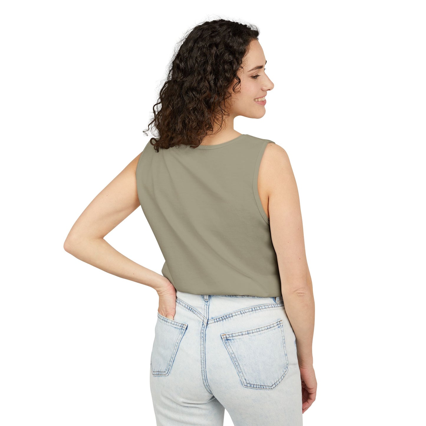Butterfly Woman Tank Top — "Strong Brave Unique" Inspirational Graphic Tank