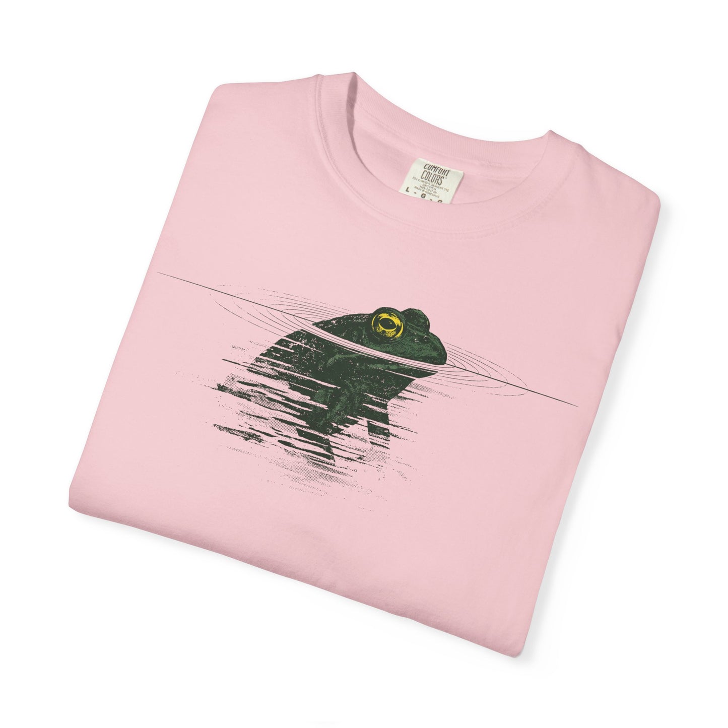 Frog Reflection T-Shirt — Minimal Pond Graphic Tee