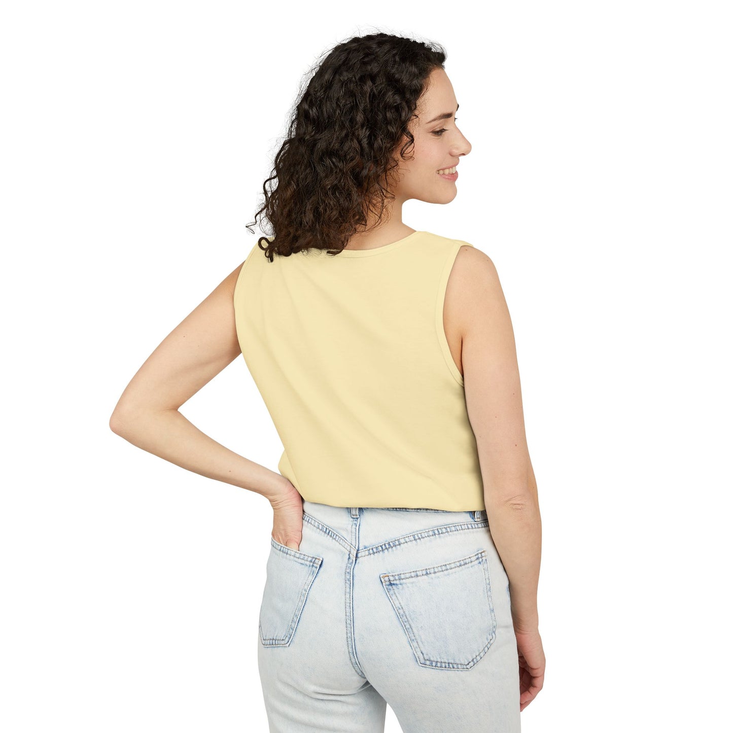 Butterfly Woman Tank Top — "Strong Brave Unique" Inspirational Graphic Tank