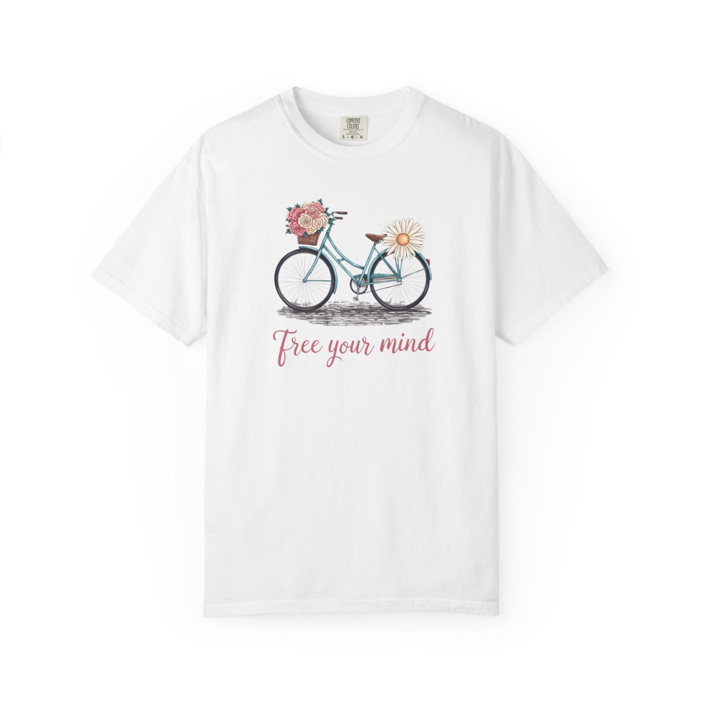 Free Your Mind Floral Bike Tee