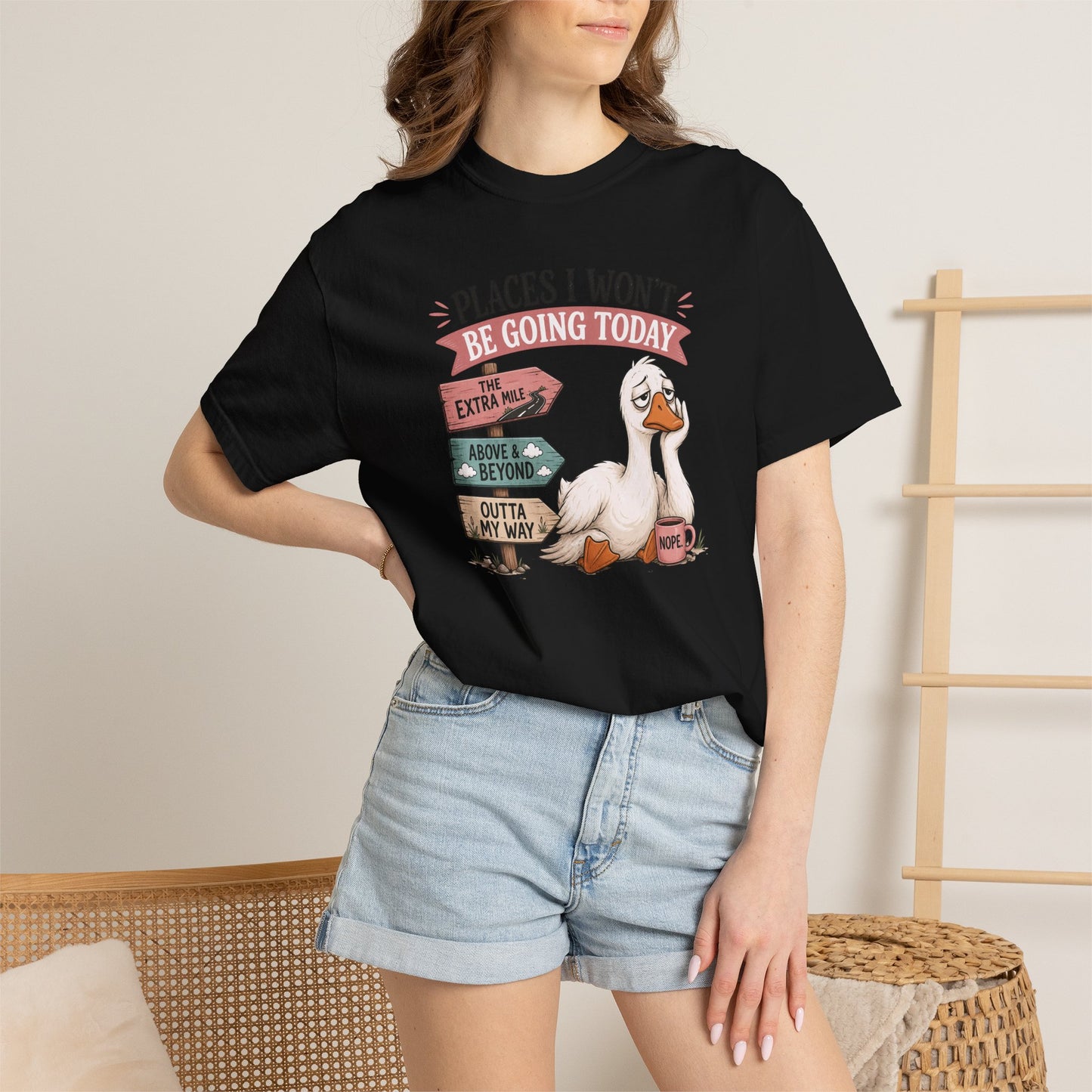 Funny Introvert Duck Graphic Tee