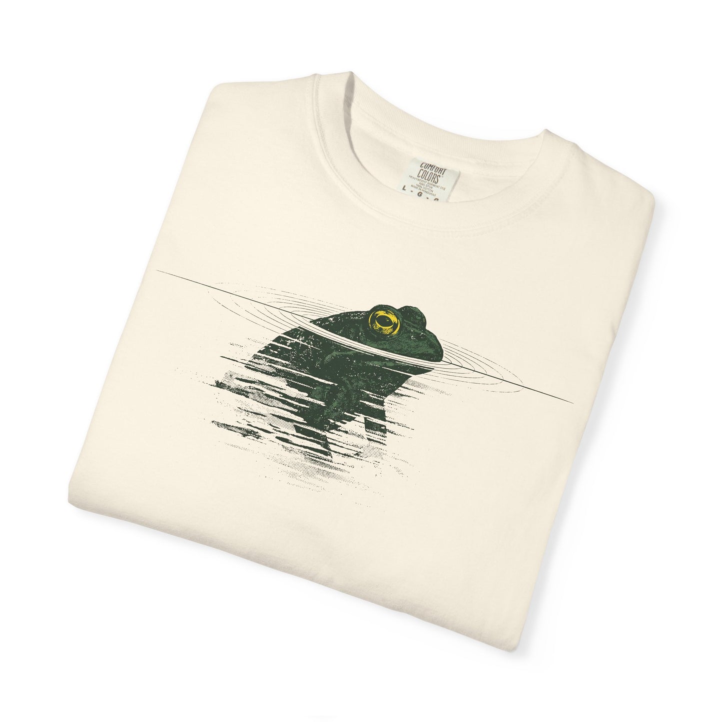 Frog Reflection T-Shirt — Minimal Pond Graphic Tee