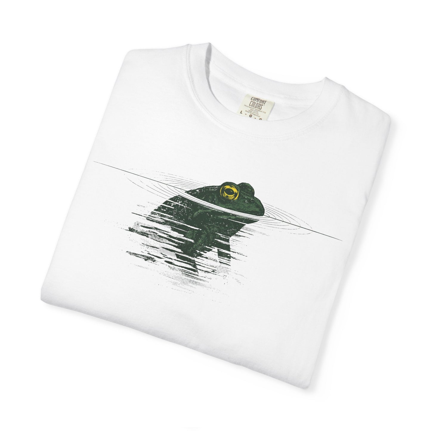 Frog Reflection T-Shirt — Minimal Pond Graphic Tee