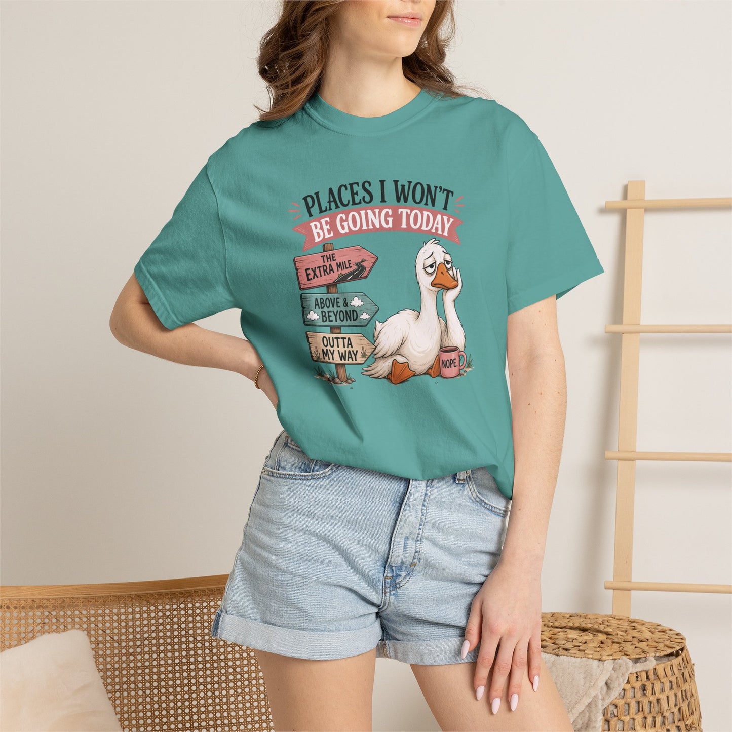 Funny Introvert Duck Graphic Tee