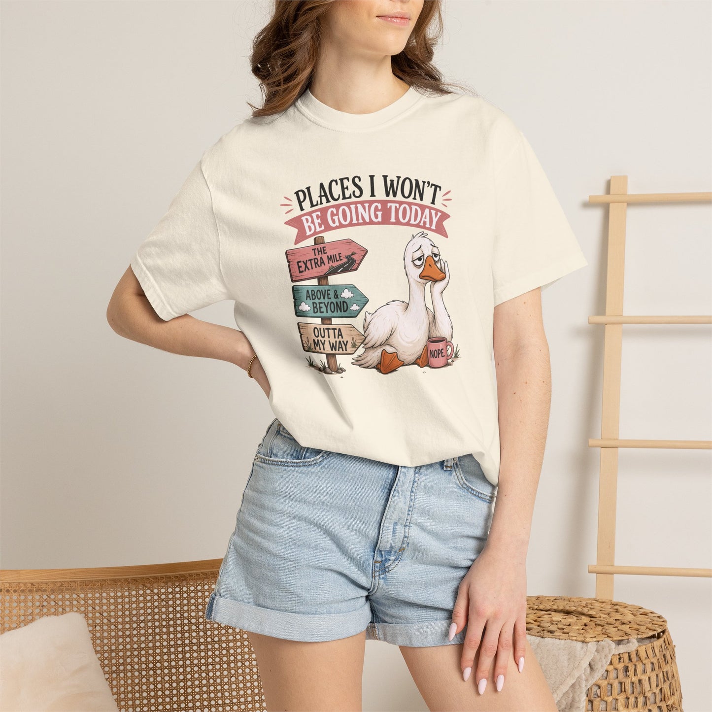 Funny Introvert Duck Graphic Tee