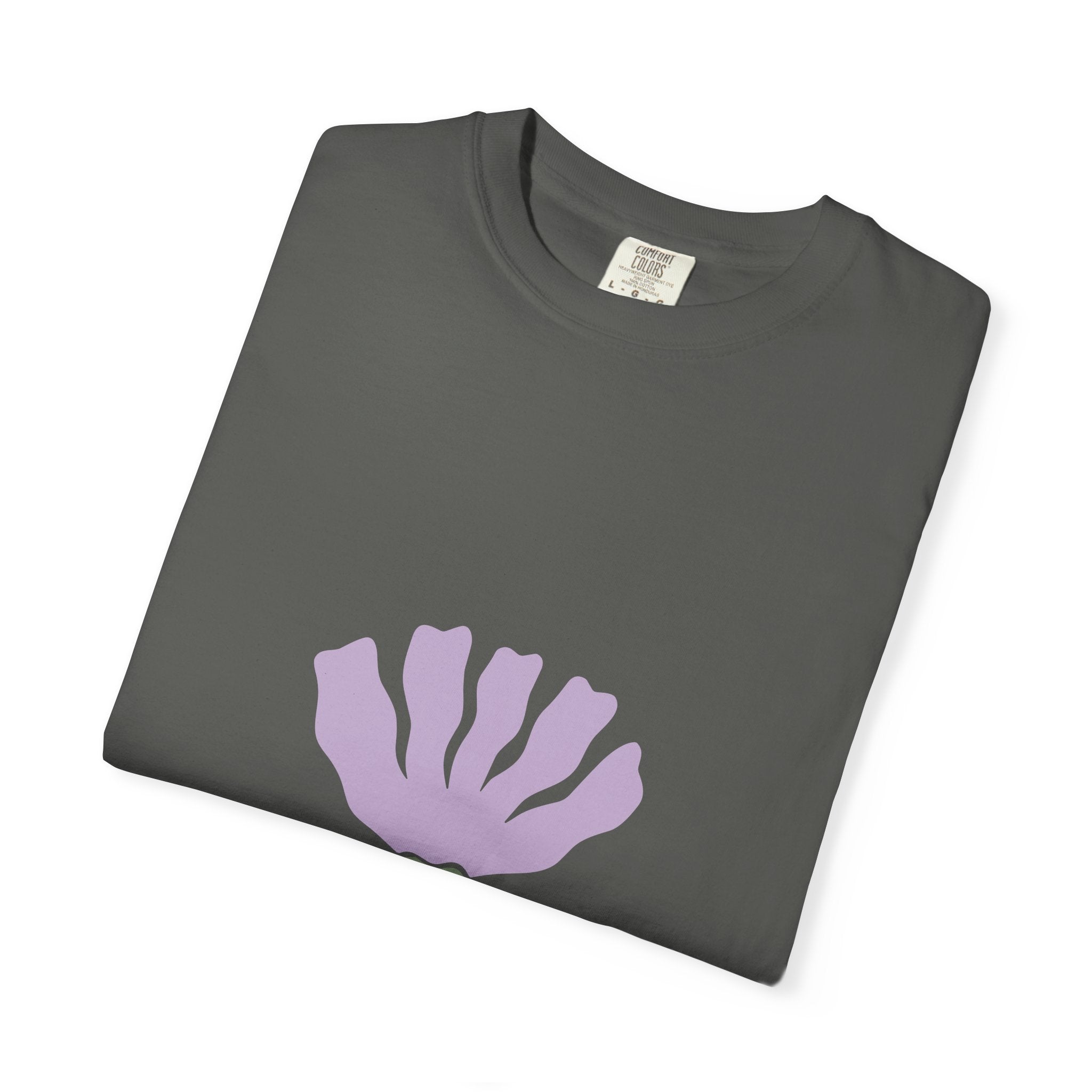 Soft Lavender Bloom Tee | Minimal Botanical Comfort Colors T-Shirt