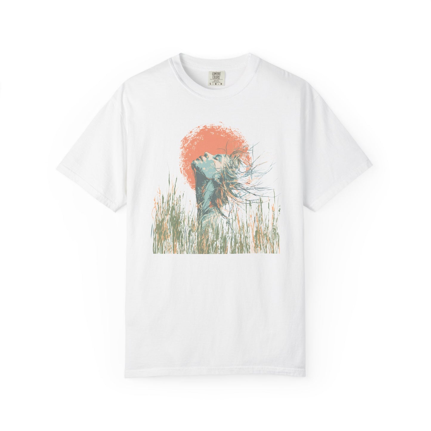 Sunset Heron T-Shirt — Coastal Bird Graphic Tee