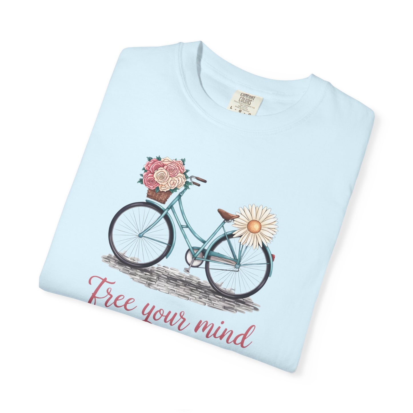 Free Your Mind Floral Bike Tee