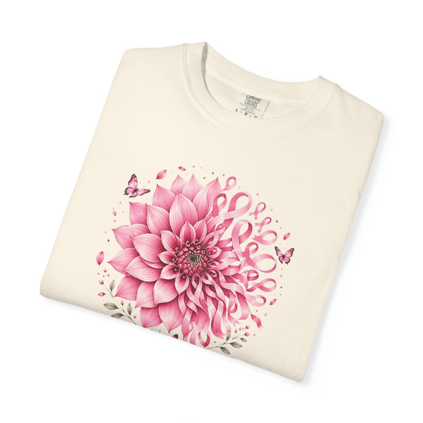 Floral Dahlia T-Shirt — Pink Watercolor Flower Tee