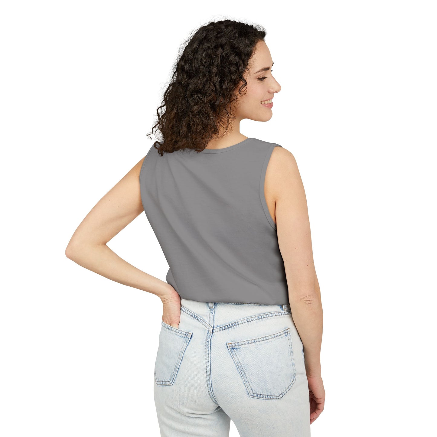 Butterfly Woman Tank Top — "Strong Brave Unique" Inspirational Graphic Tank