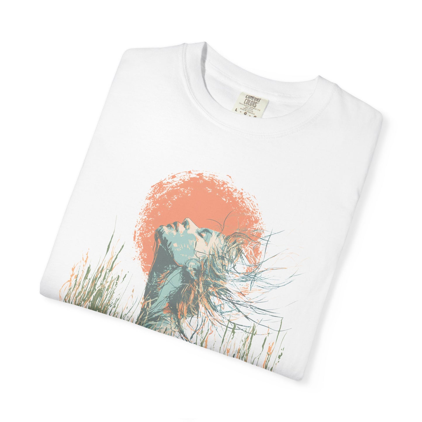 Sunset Heron T-Shirt — Coastal Bird Graphic Tee