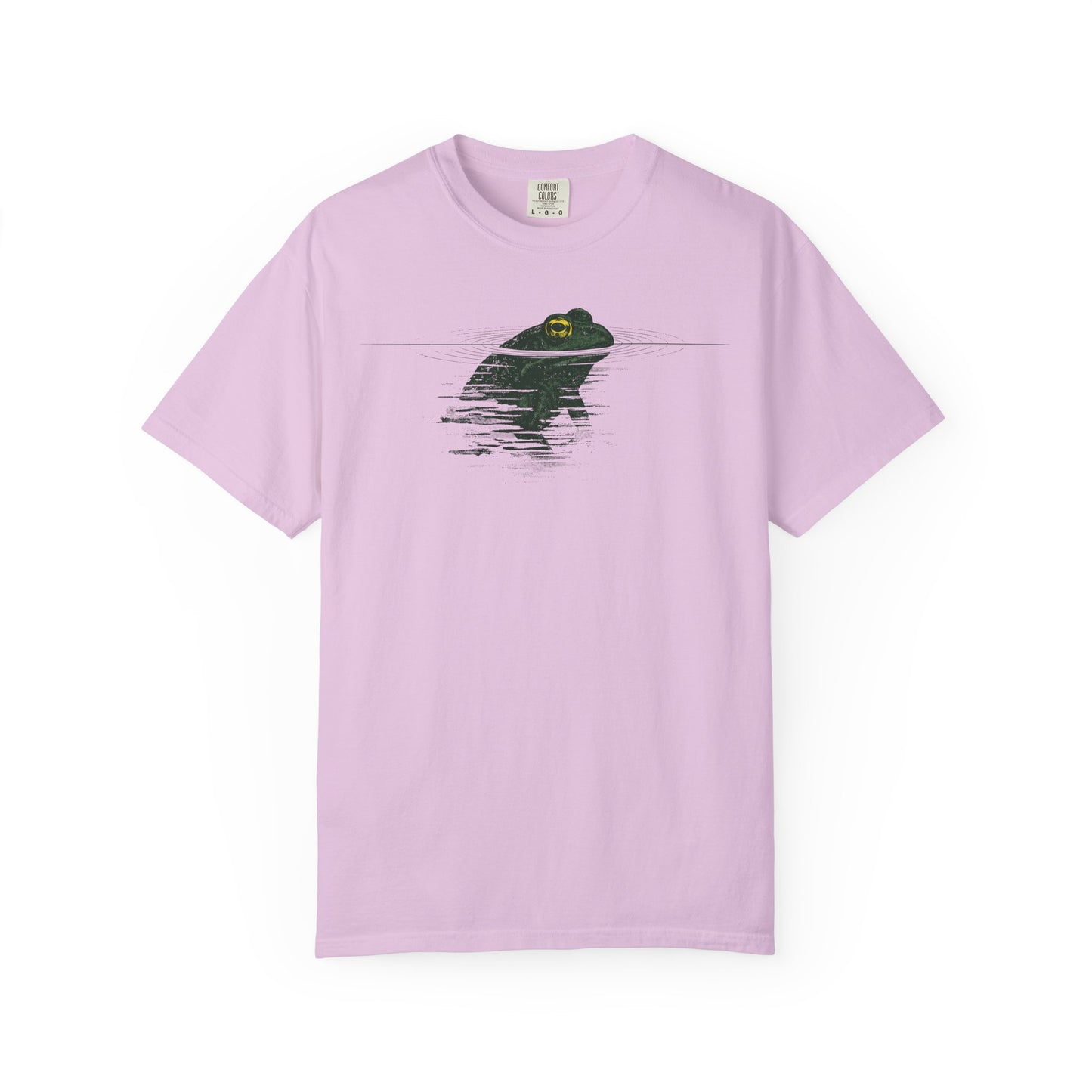 Frog Reflection T-Shirt — Minimal Pond Graphic Tee