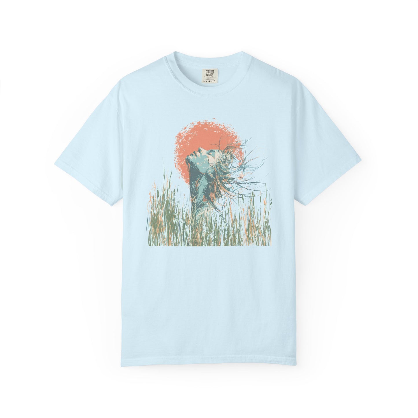 Sunset Heron T-Shirt — Coastal Bird Graphic Tee