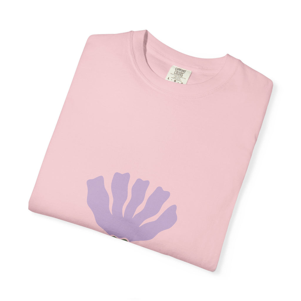 Soft Lavender Bloom Tee | Minimal Botanical Comfort Colors T-Shirt