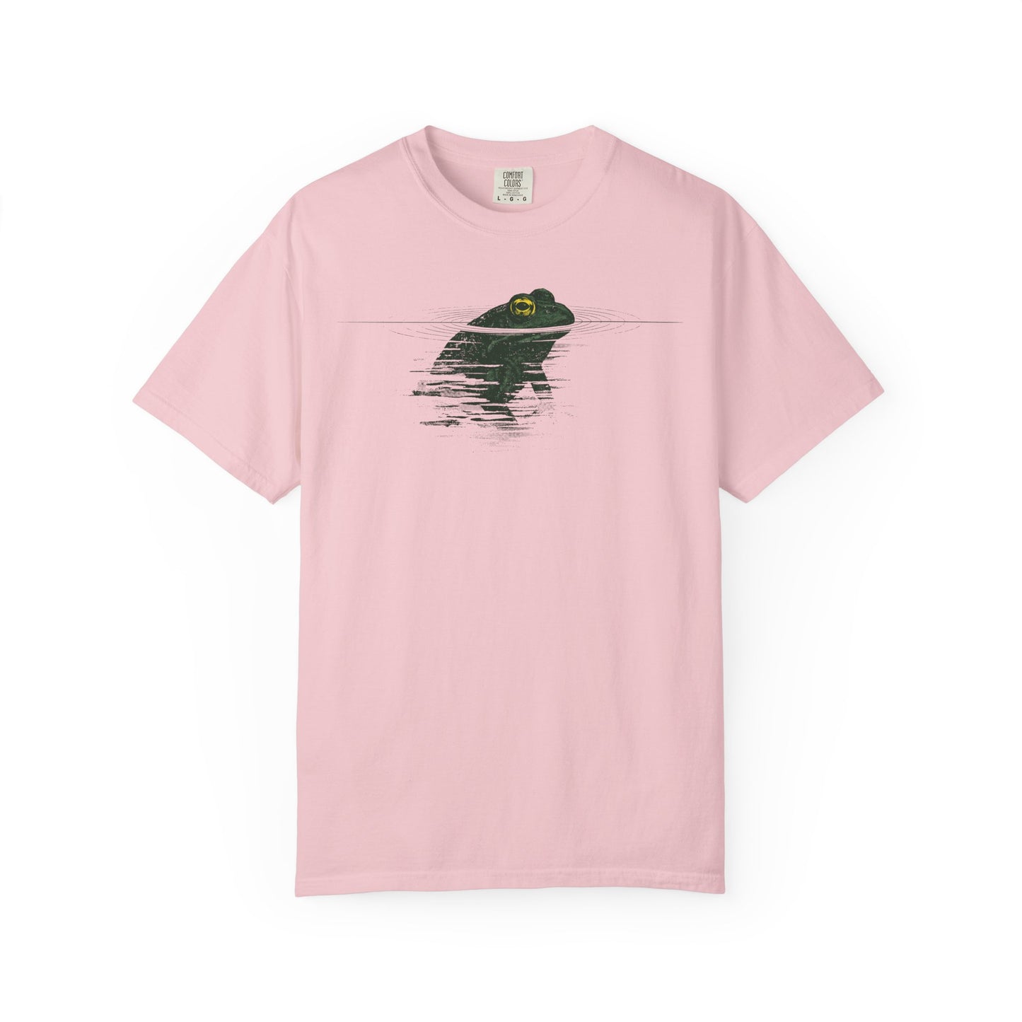 Frog Reflection T-Shirt — Minimal Pond Graphic Tee