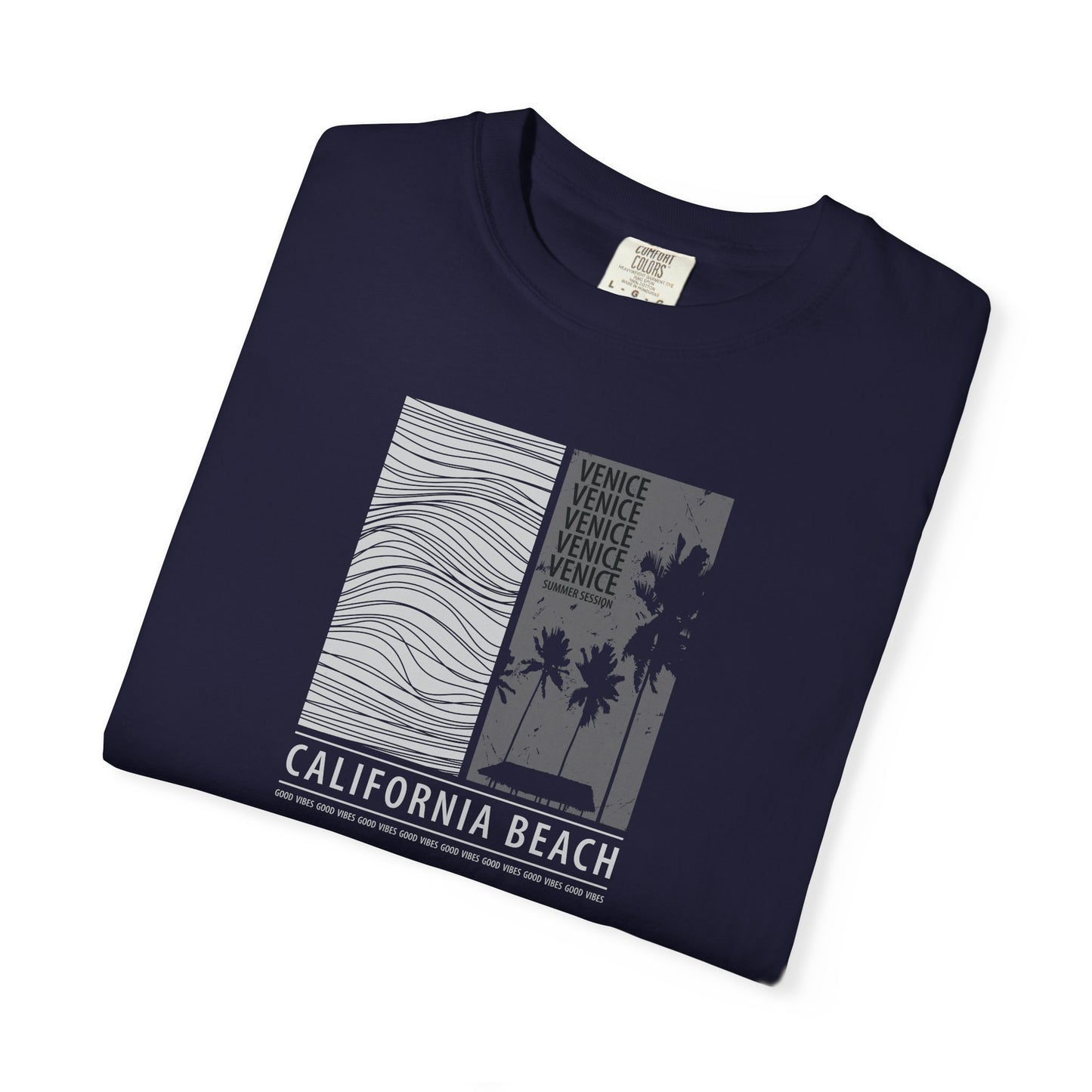 California Beach Graphic T-Shirt — Coastal Wave Vintage Design