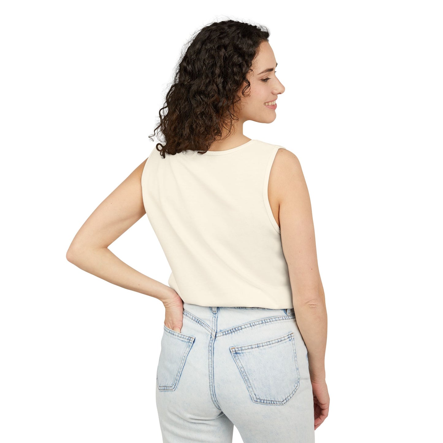 Butterfly Woman Tank Top — "Strong Brave Unique" Inspirational Graphic Tank
