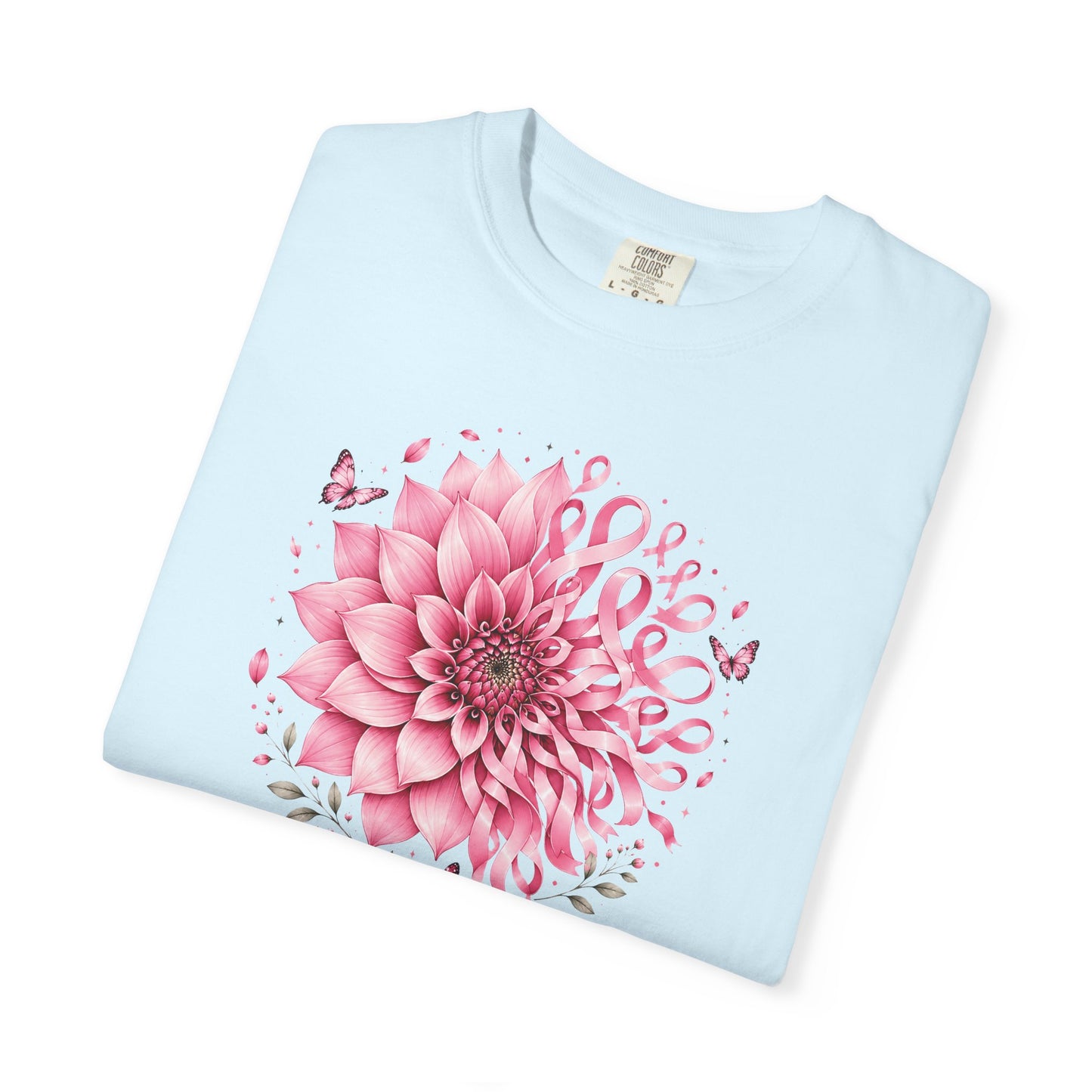 Floral Dahlia T-Shirt — Pink Watercolor Flower Tee