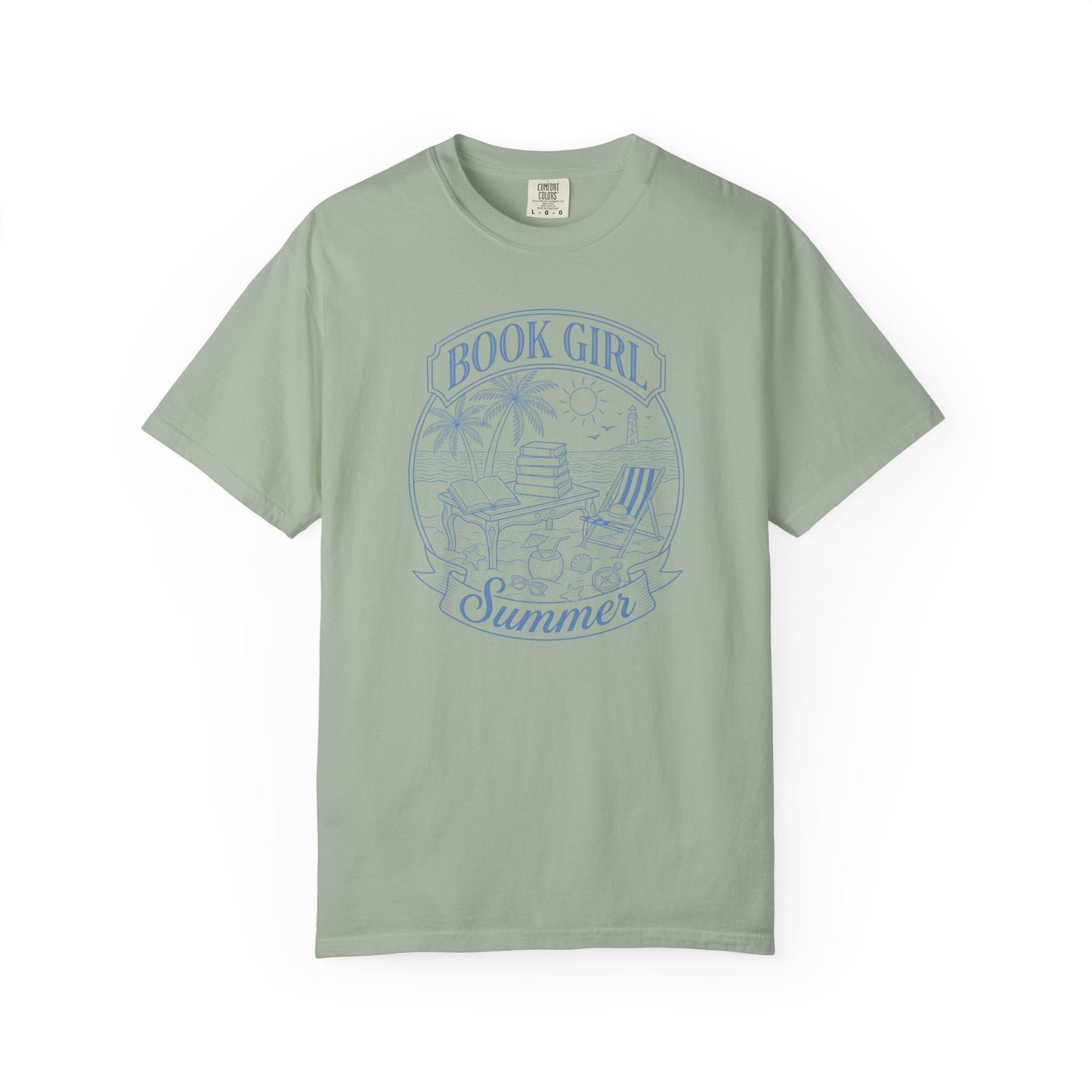 Book Girl Summer Comfort Colors /su
