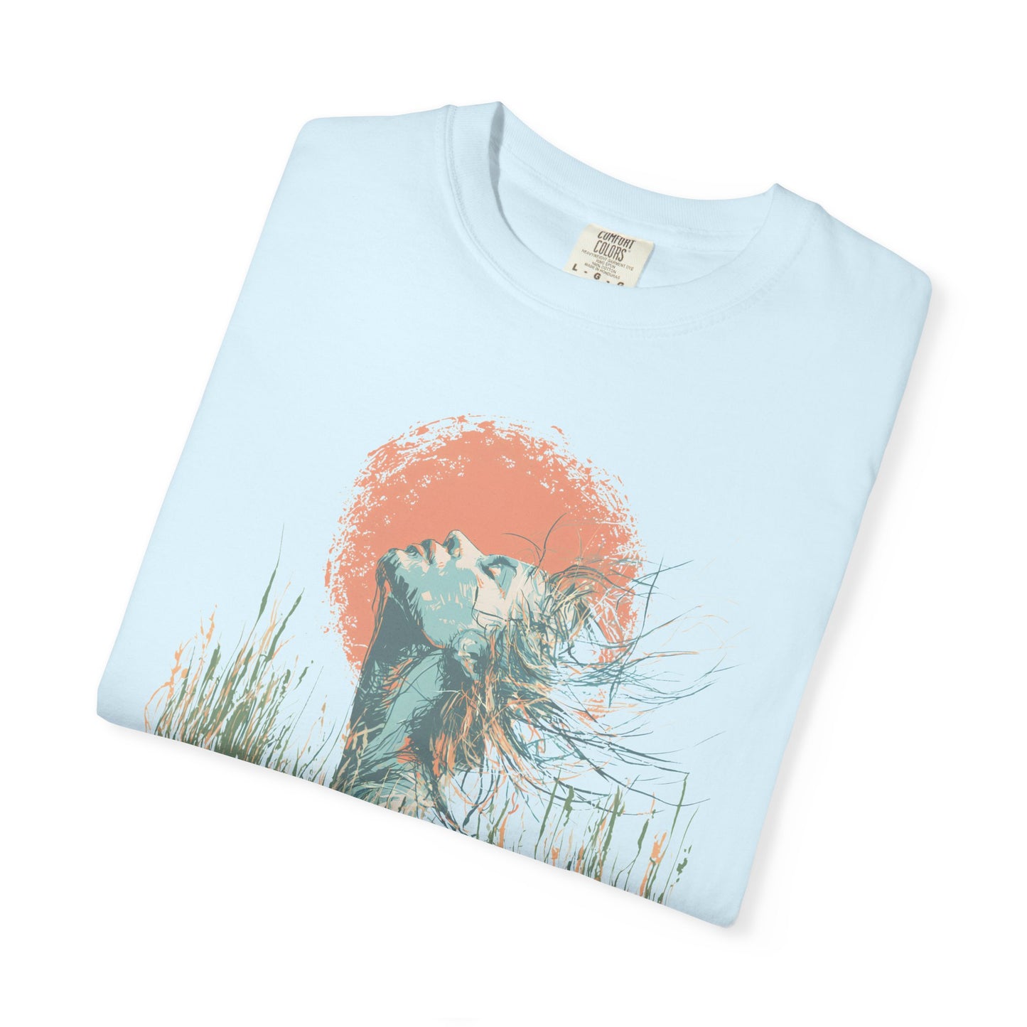 Sunset Heron T-Shirt — Coastal Bird Graphic Tee