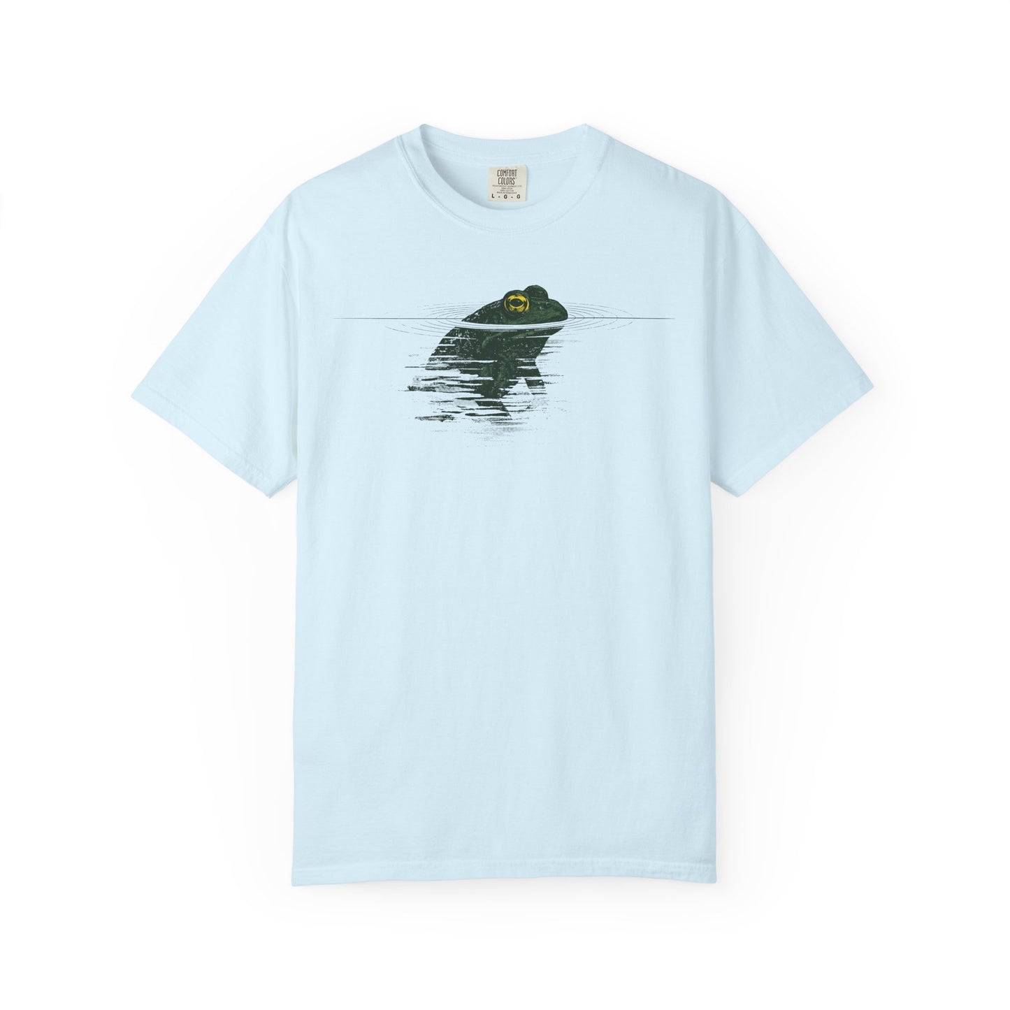 Frog Reflection T-Shirt — Minimal Pond Graphic Tee