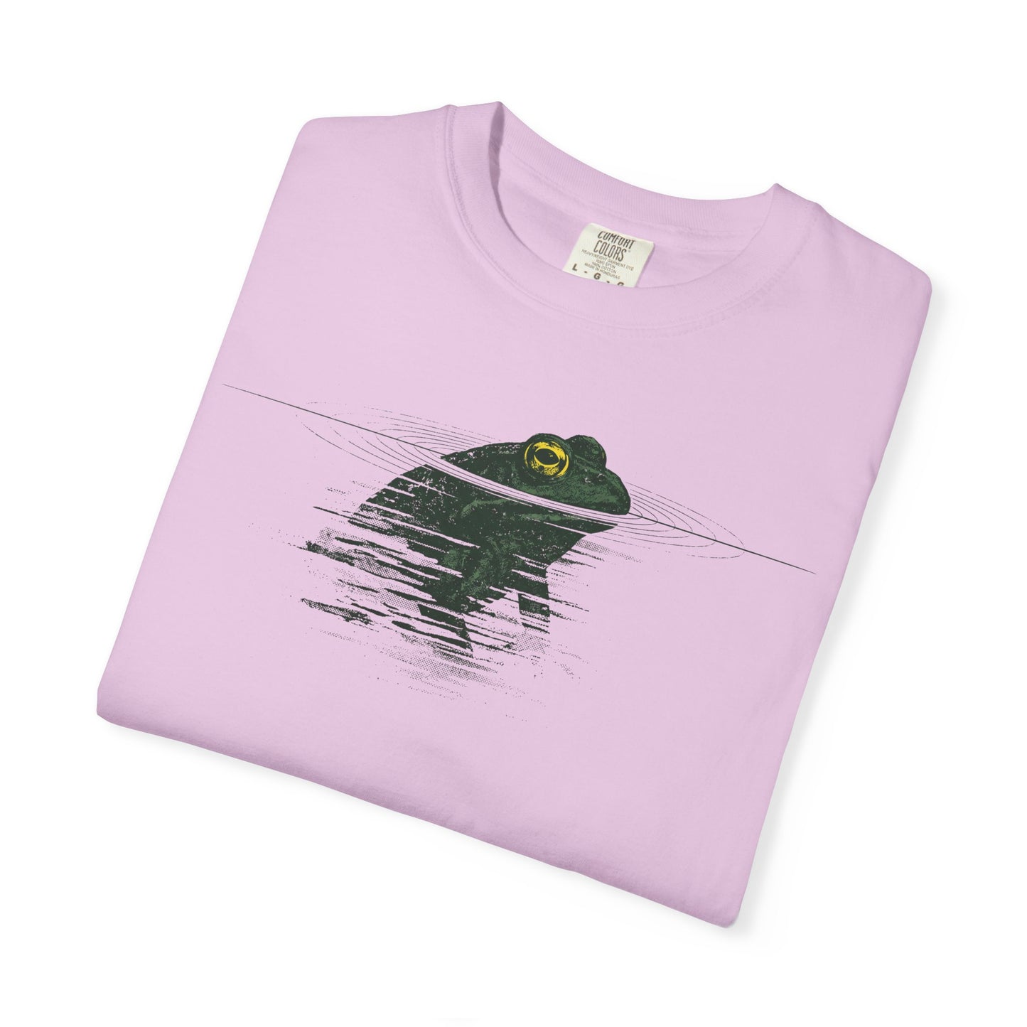 Frog Reflection T-Shirt — Minimal Pond Graphic Tee