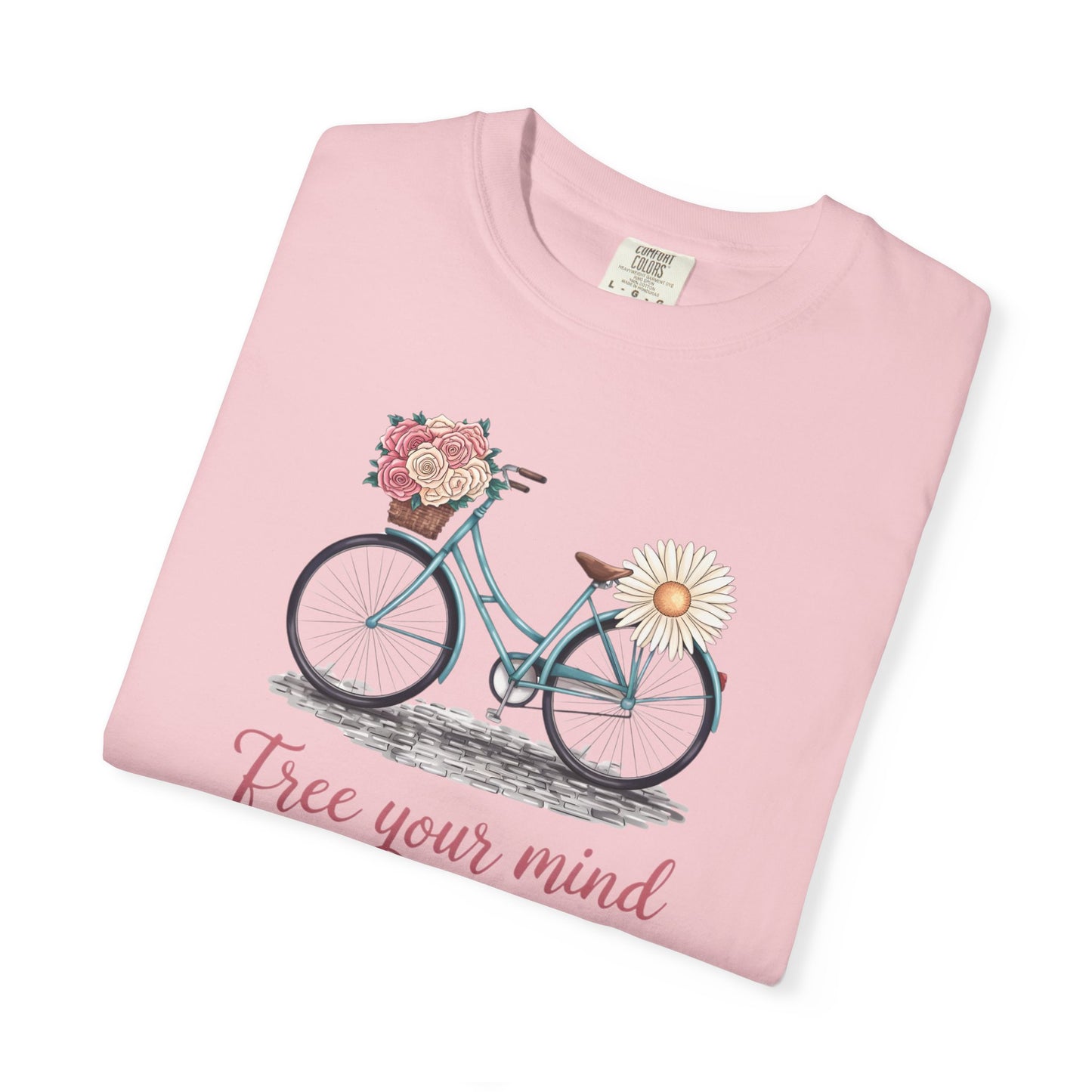 Free Your Mind Floral Bike Tee