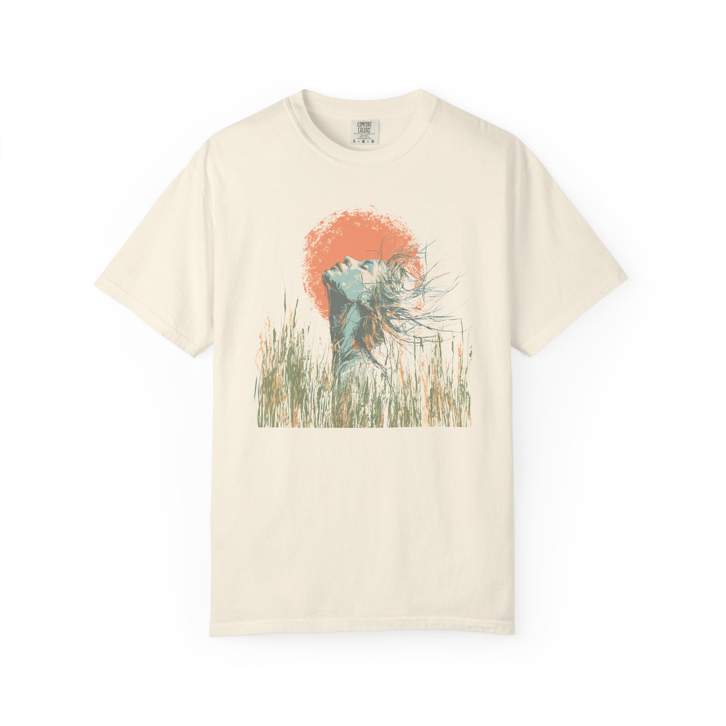 Sunset Heron T-Shirt — Coastal Bird Graphic Tee