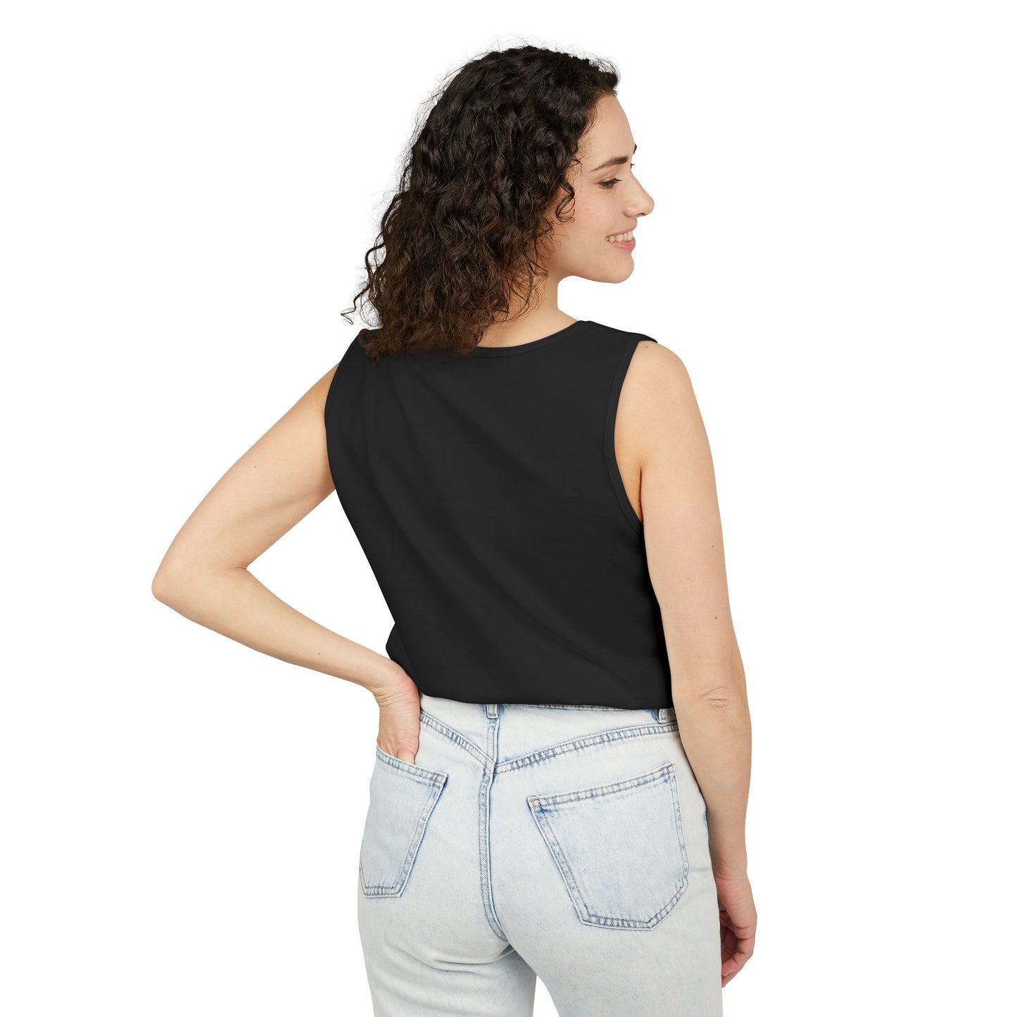 Butterfly Woman Tank Top — "Strong Brave Unique" Inspirational Graphic Tank