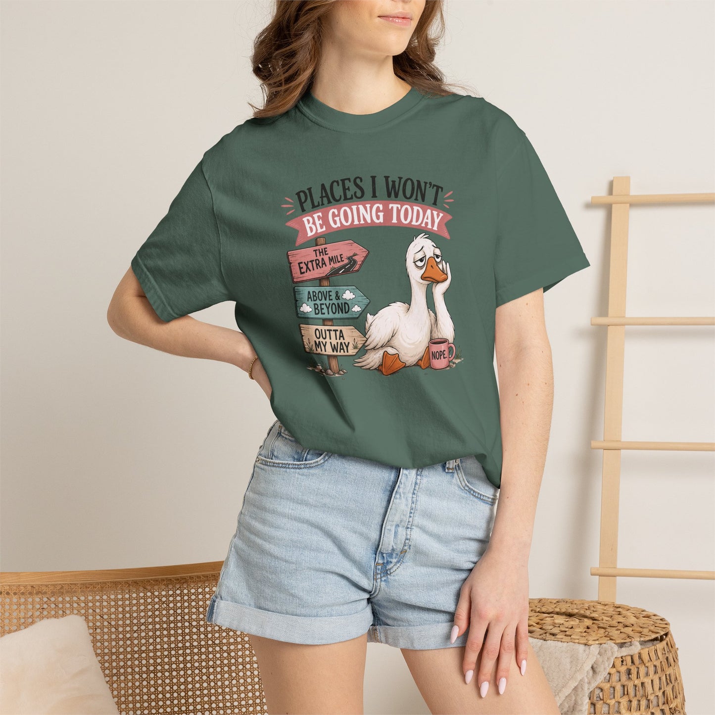 Funny Introvert Duck Graphic Tee