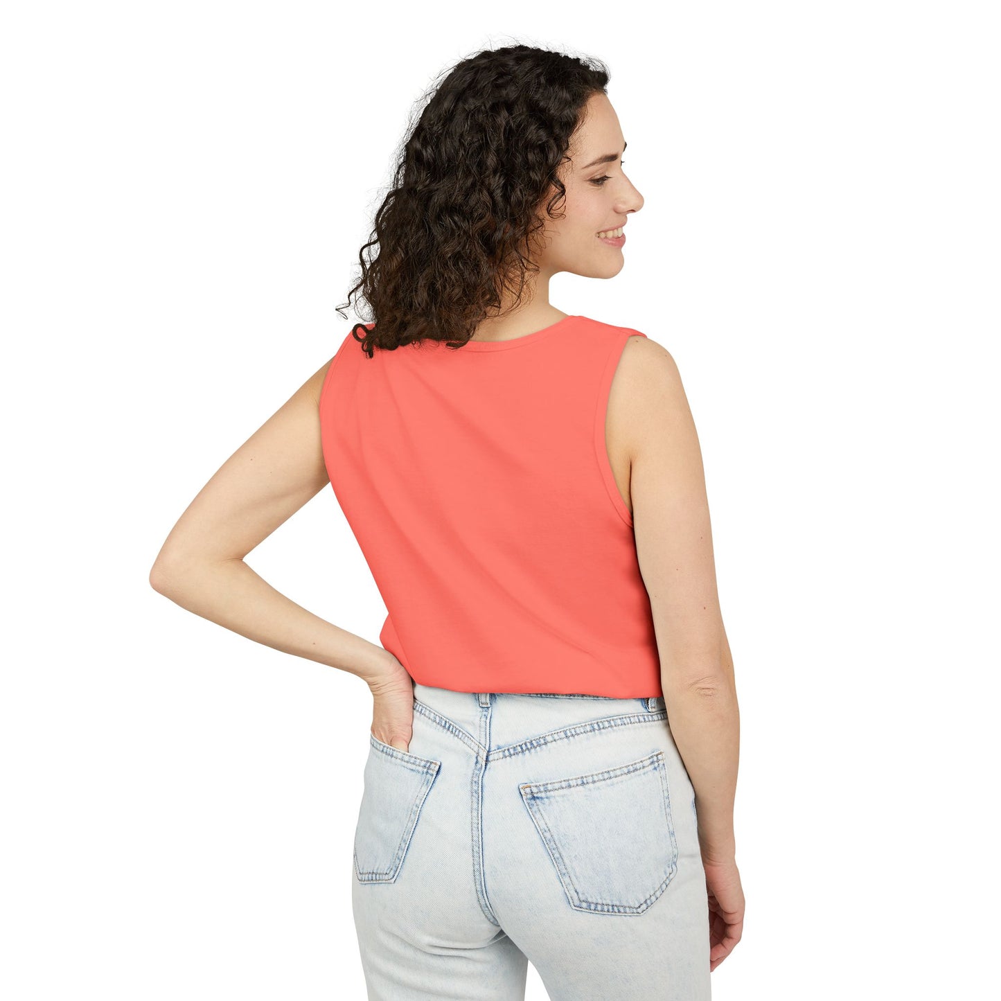 Butterfly Woman Tank Top — "Strong Brave Unique" Inspirational Graphic Tank