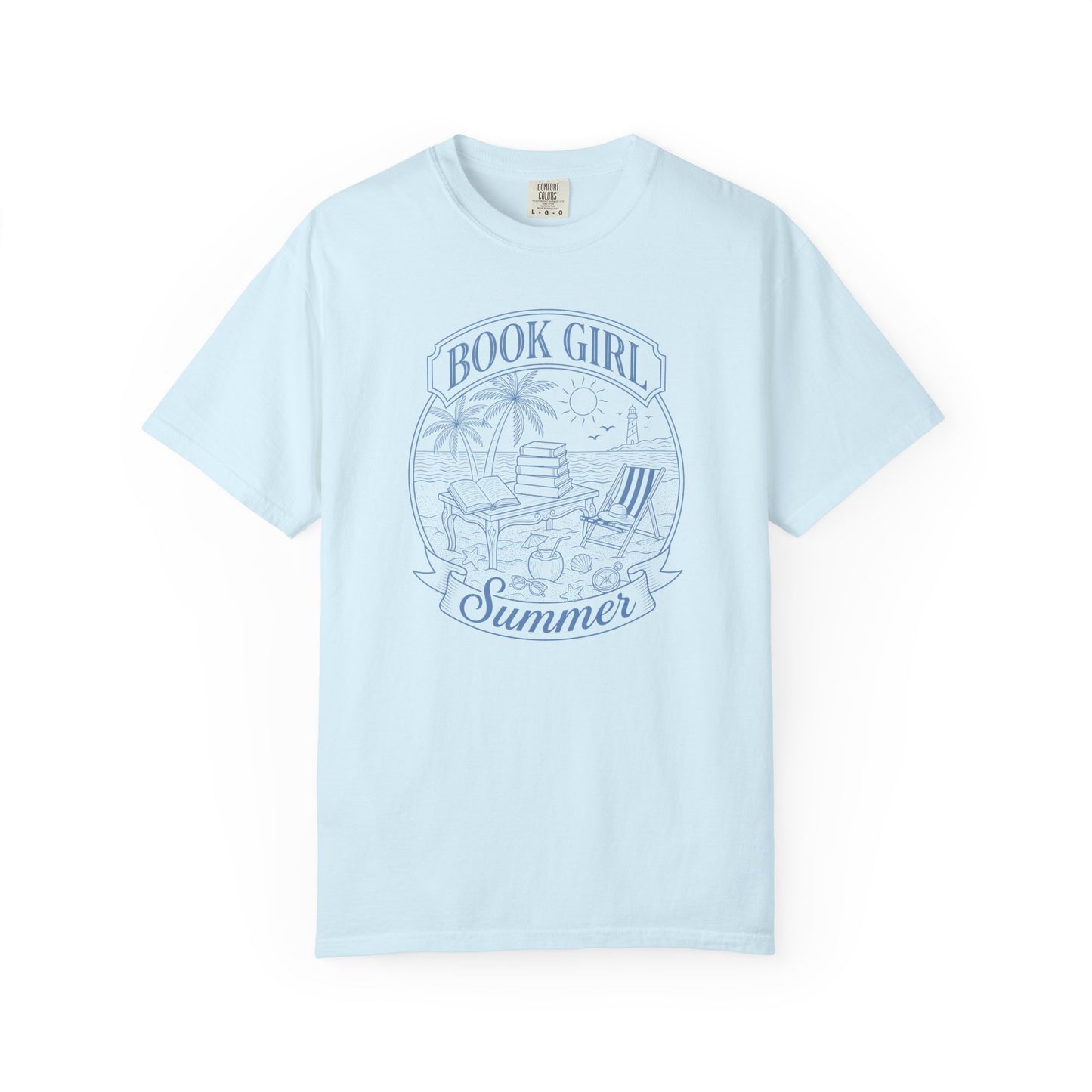 Book Girl Summer Comfort Colors /su