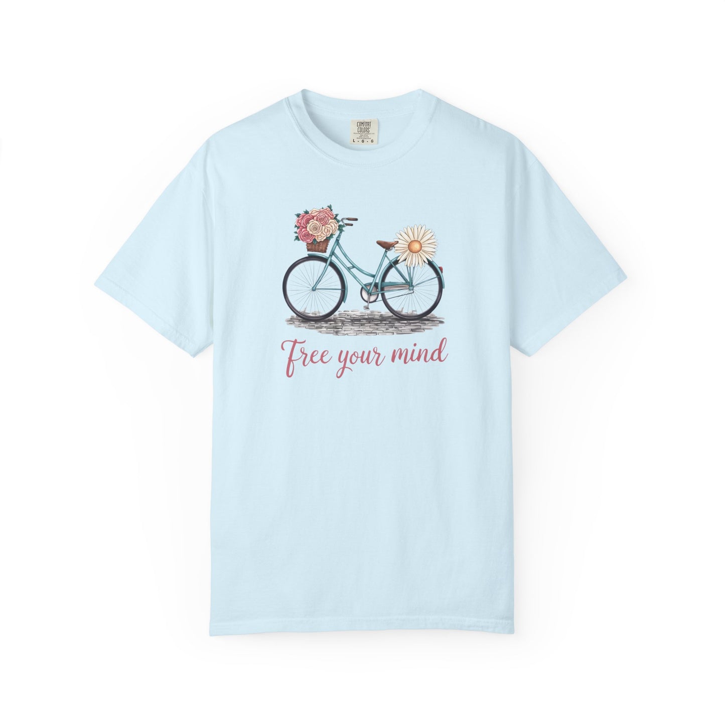 Free Your Mind Floral Bike Tee
