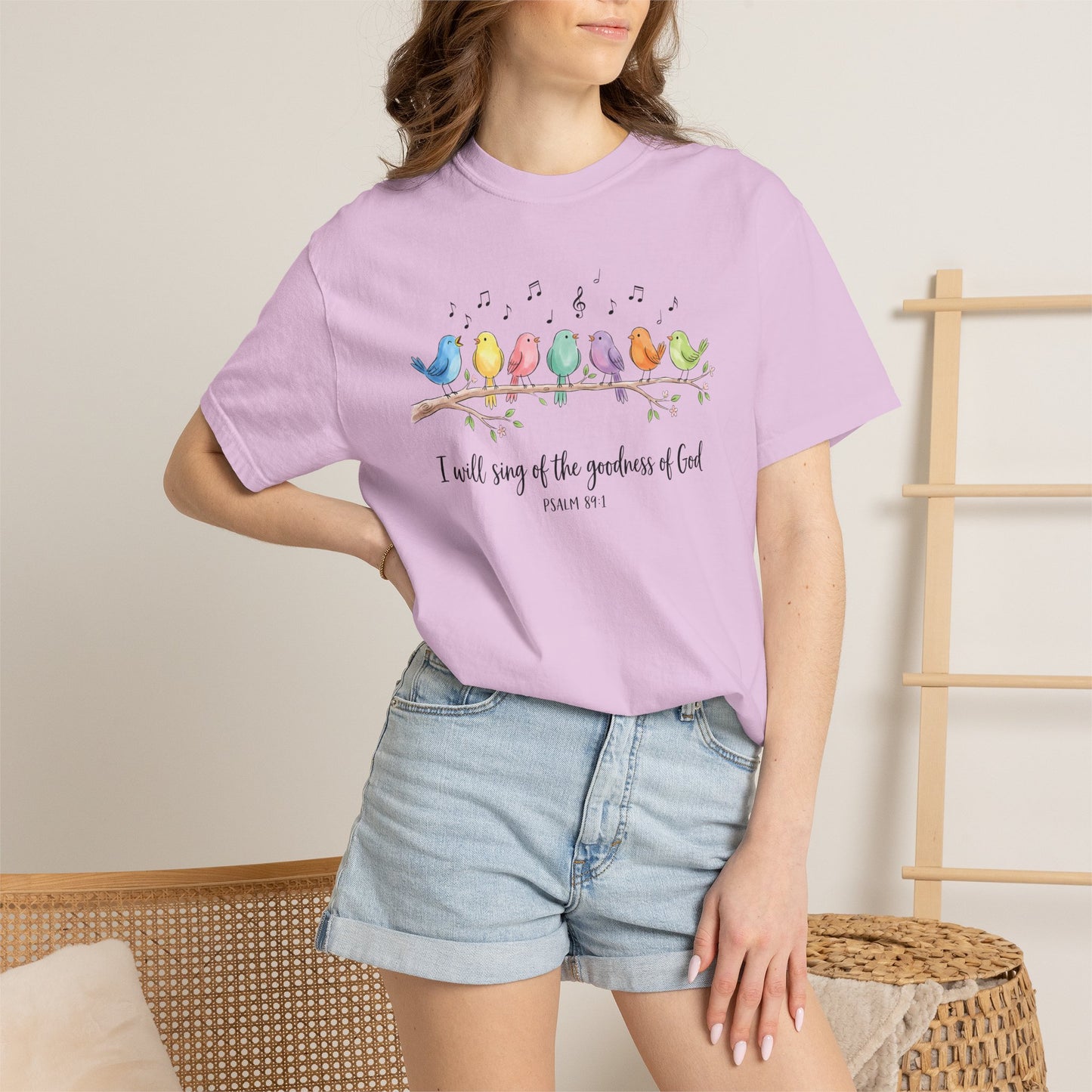 Christian Bird Choir Shirt | Psalm 89:1 Faith Tee