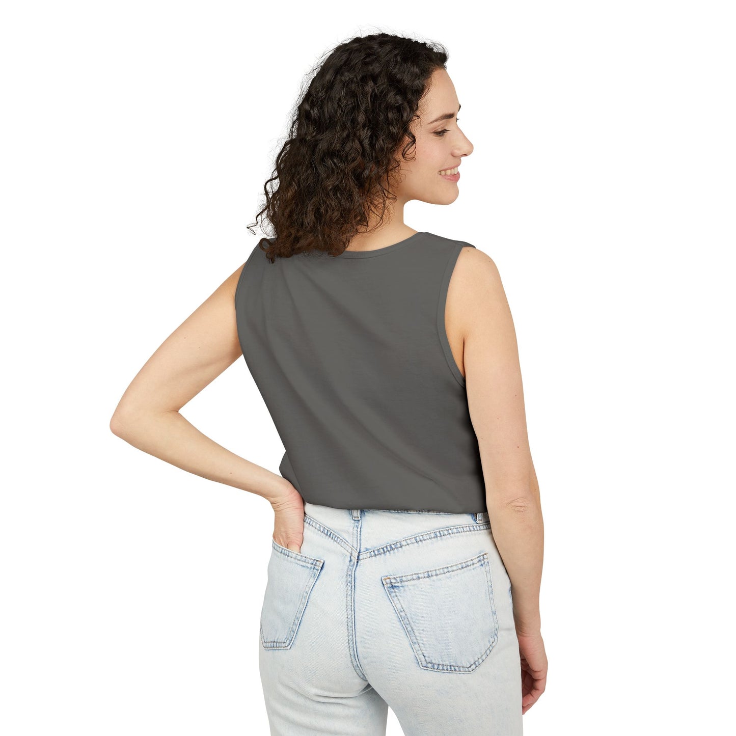 Butterfly Woman Tank Top — "Strong Brave Unique" Inspirational Graphic Tank