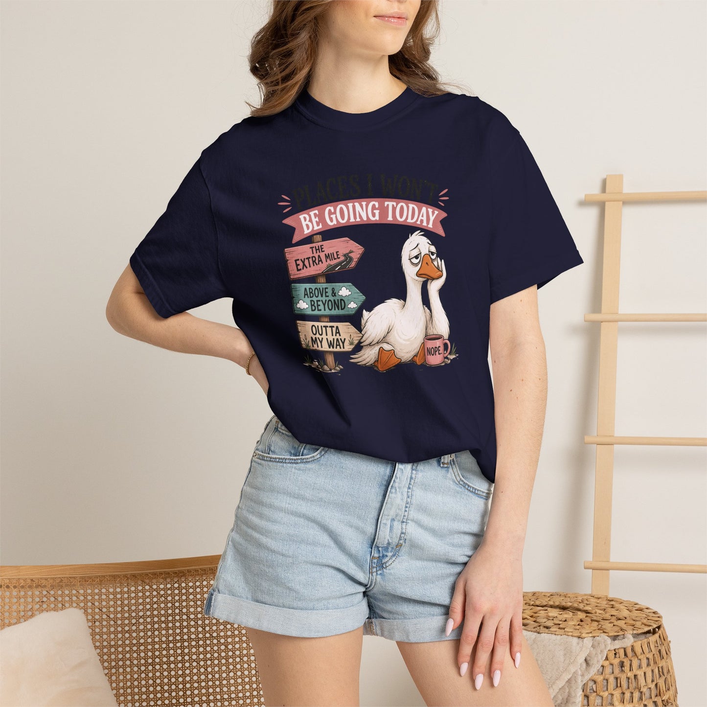 Funny Introvert Duck Graphic Tee
