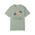 Christian Floral T-Shirt — "In the Waiting God Is Working" Inspirational Faith Tee
